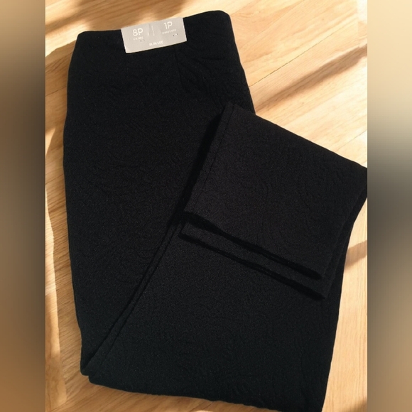 Chico's Pants - Chico's Black Knit Jacquard Pants